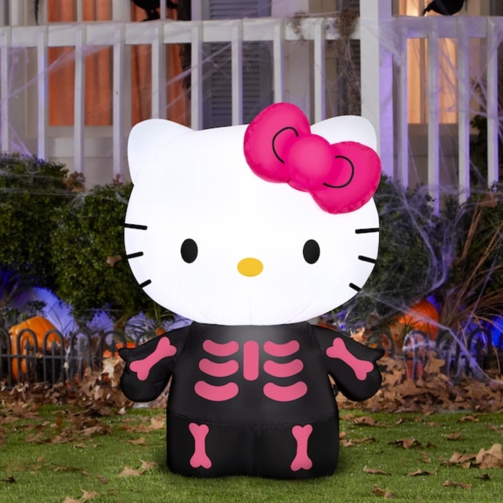 Hello Kitty Halloween Inflatable Costume - Black and Pink